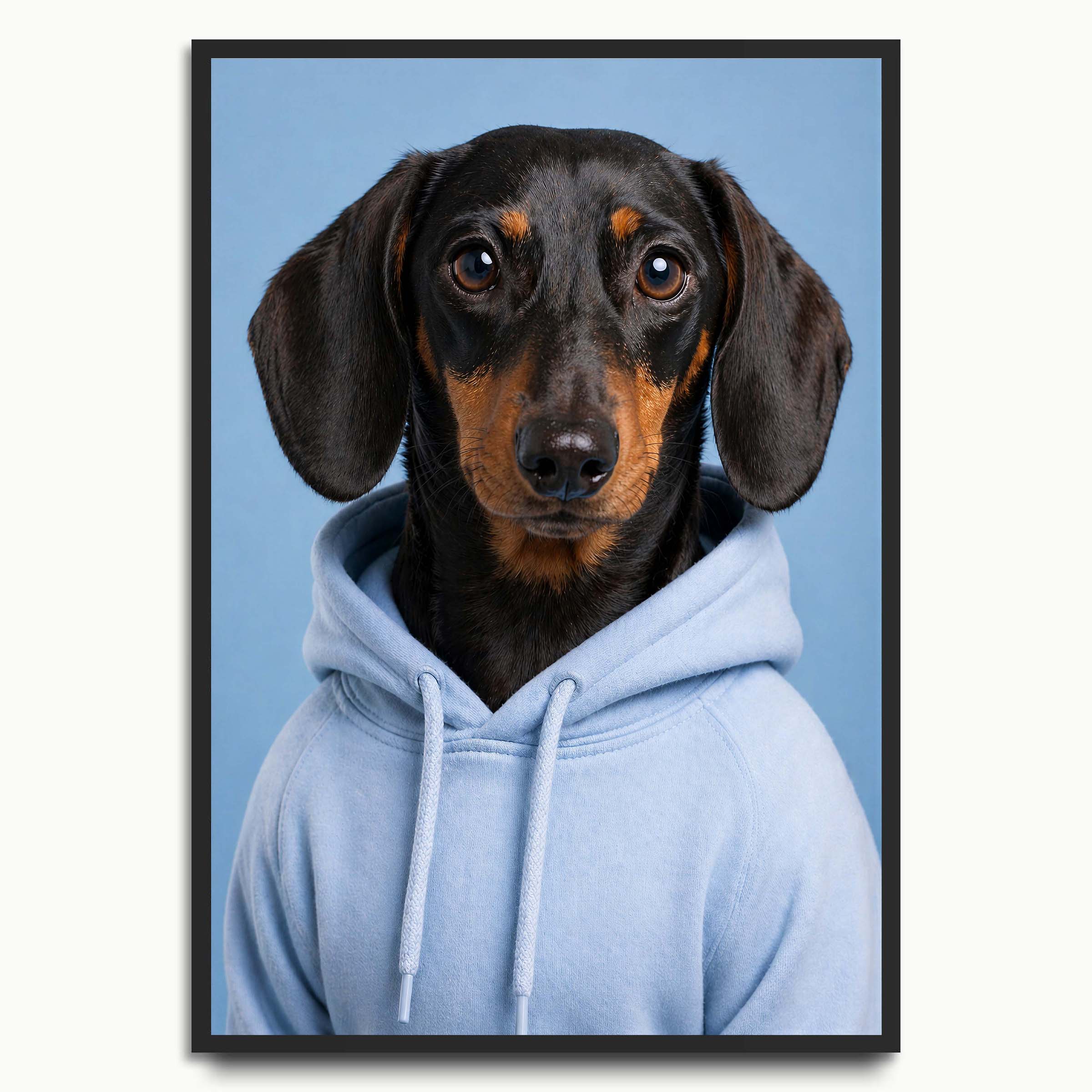 Dachshund Hoodie Portrait