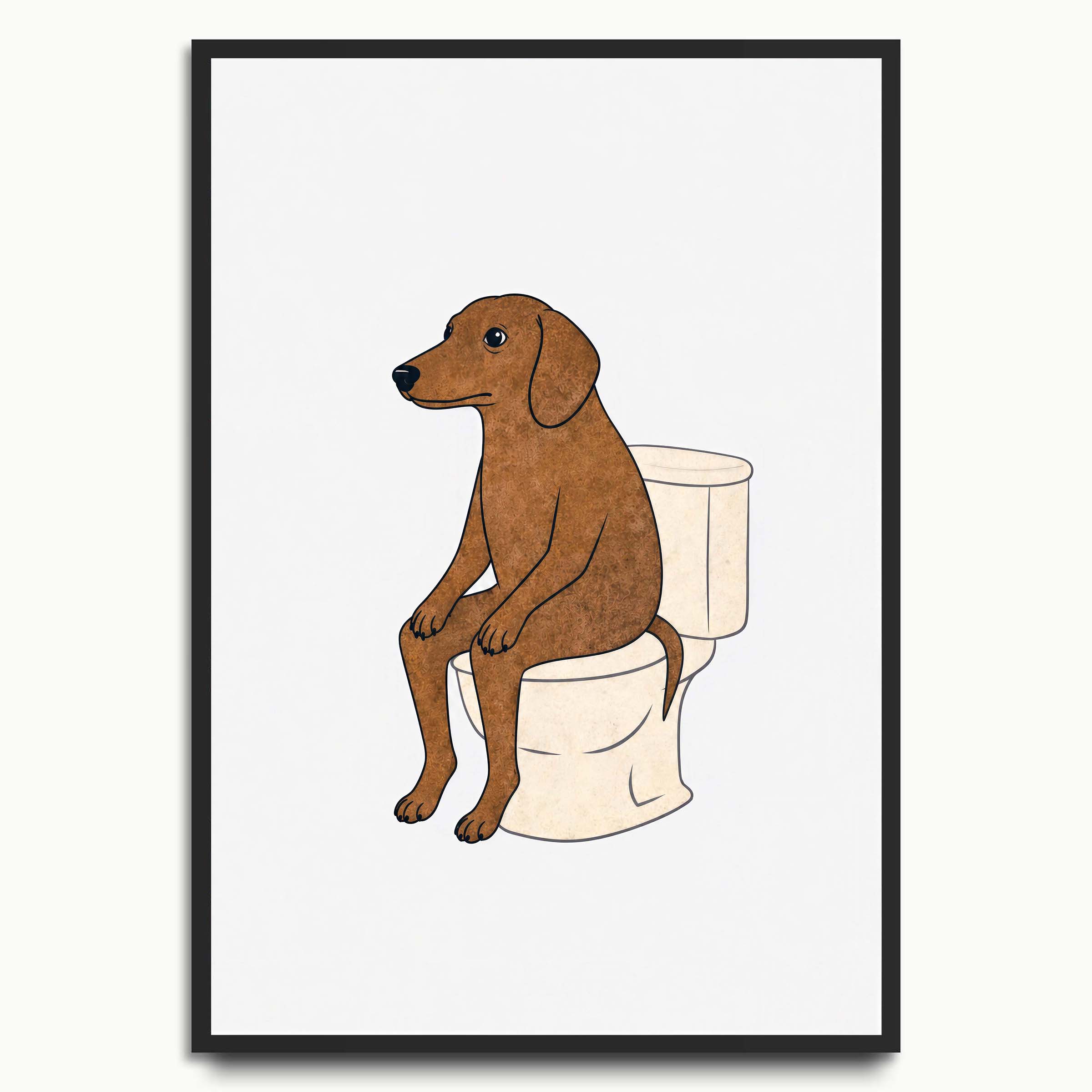 Toilet Break Dachshund