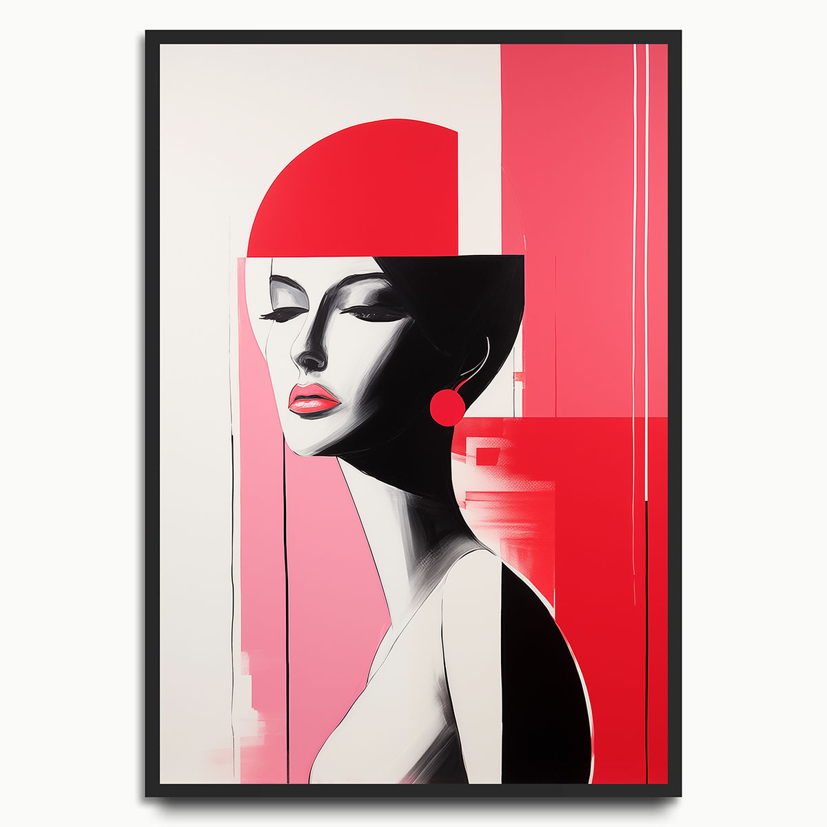 Pink Profile Portrait
