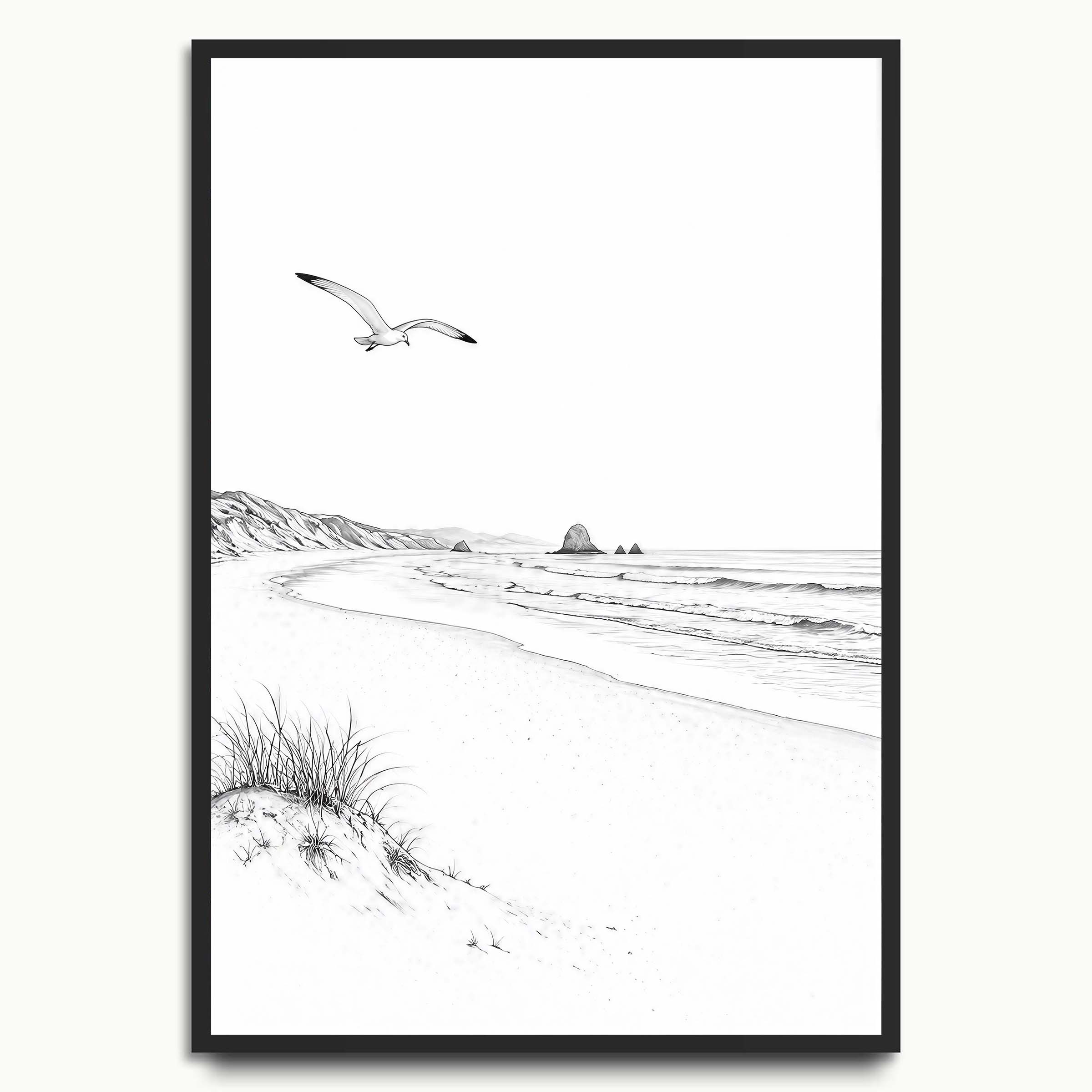 Quiet Shoreline Sketch