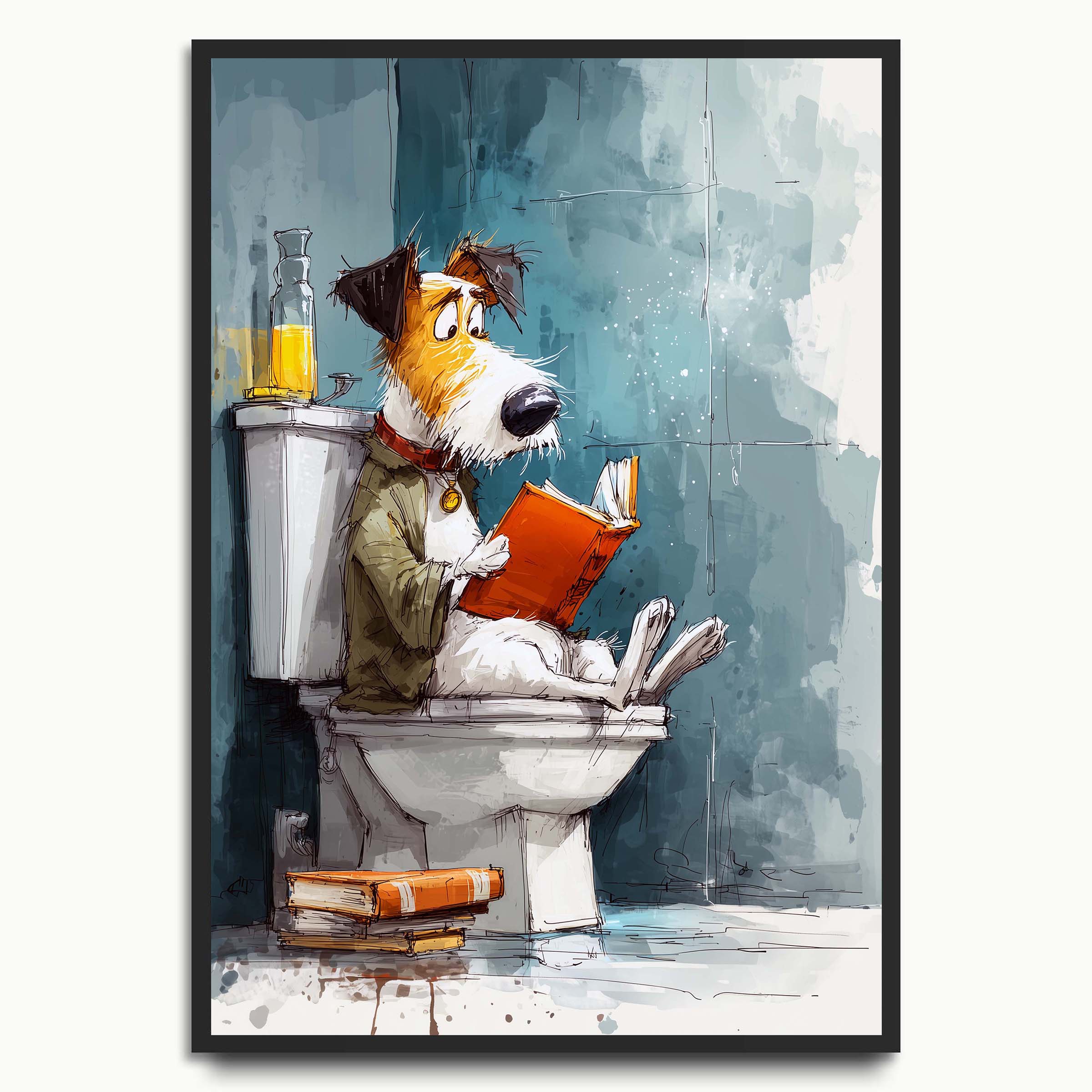 Lavatory Reader Dog