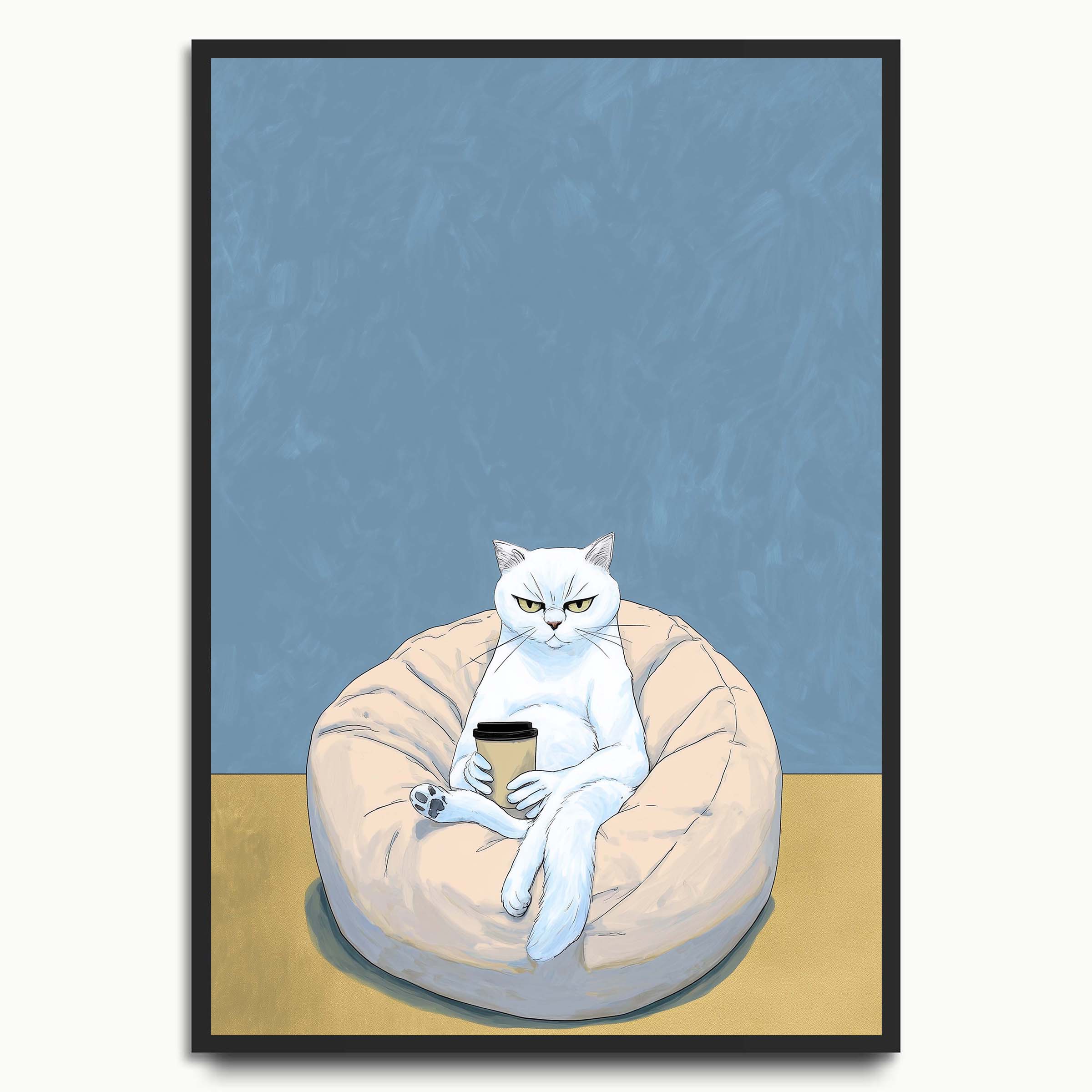 Grumpy Morning Cat