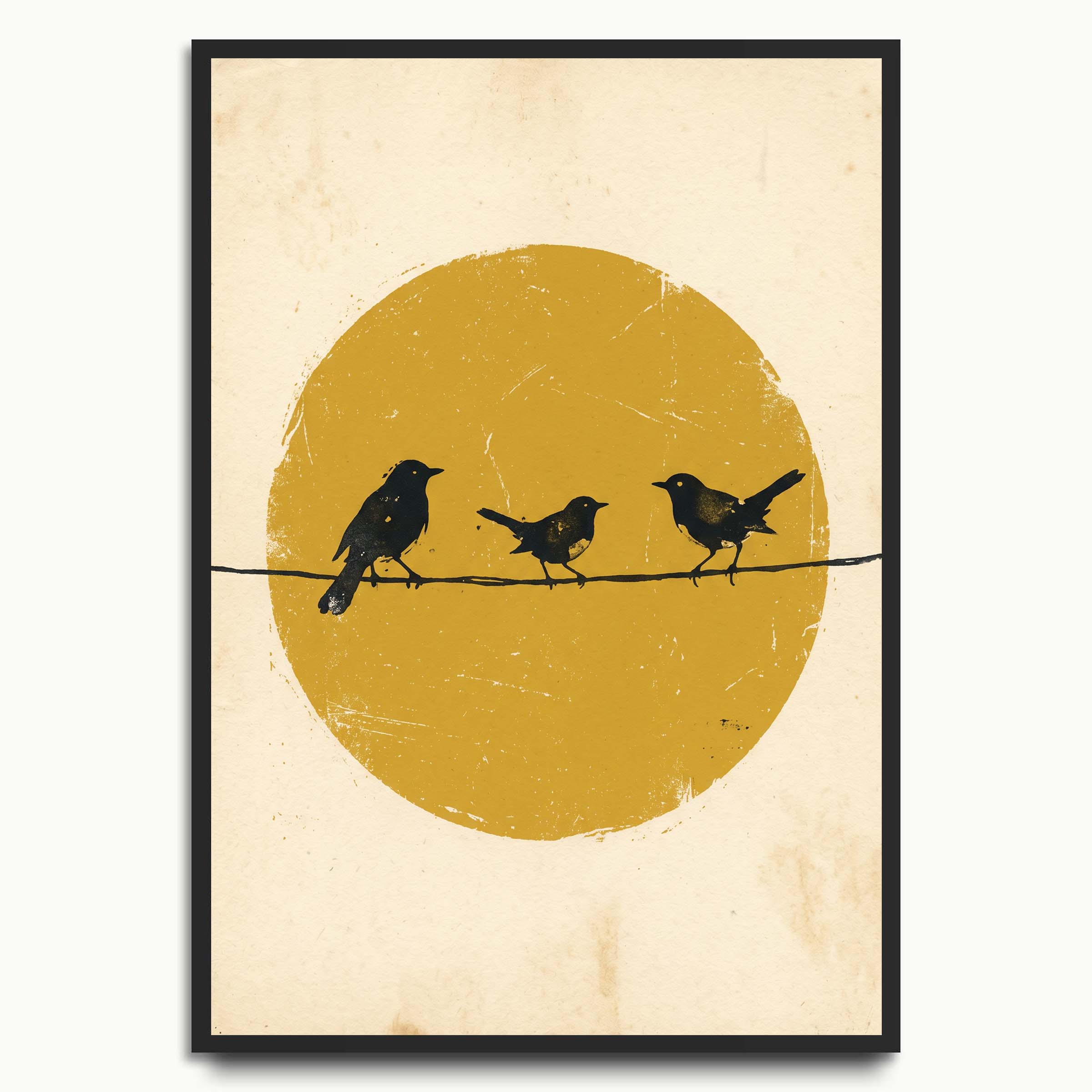 Three Birds at Sunset