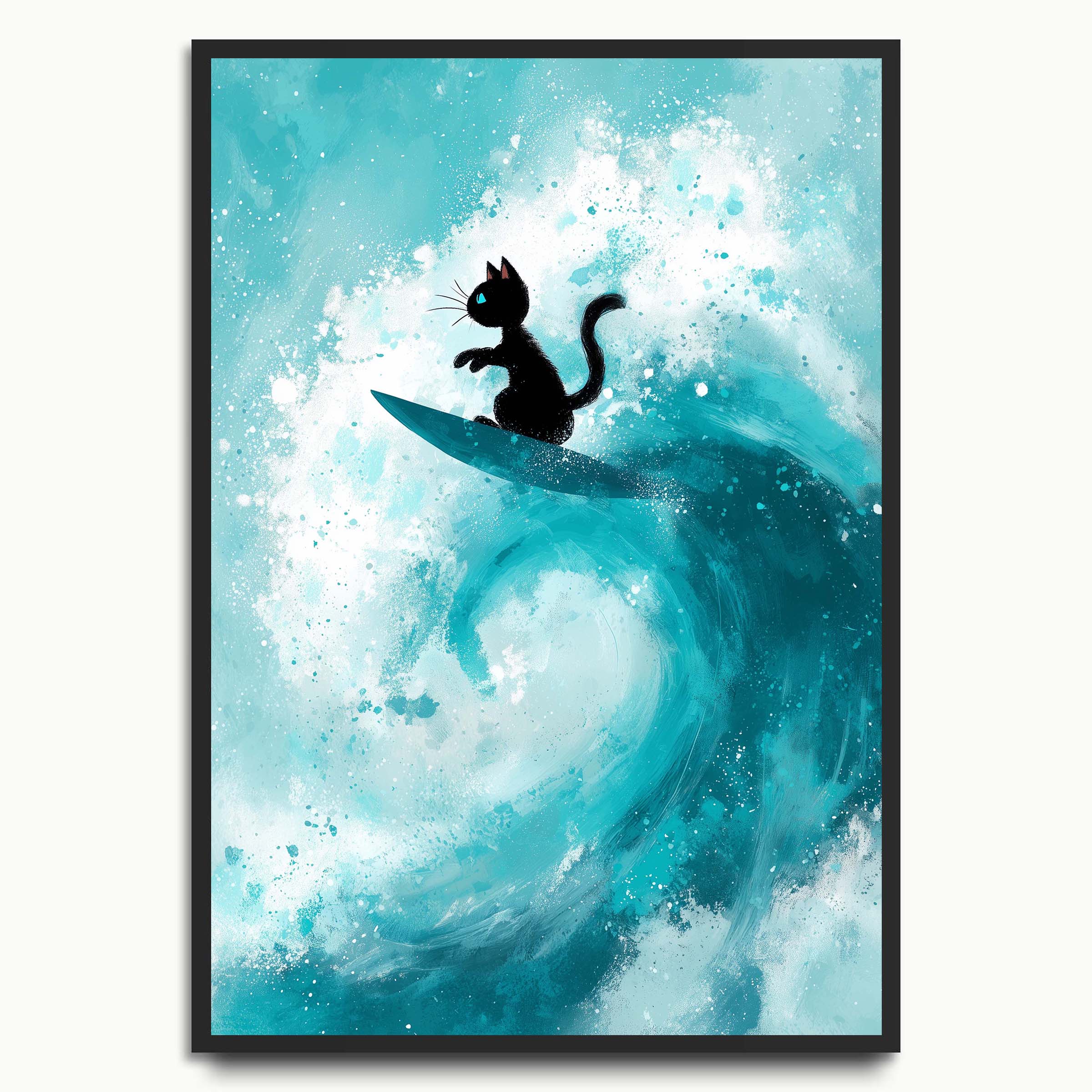Surfing Cat Wave