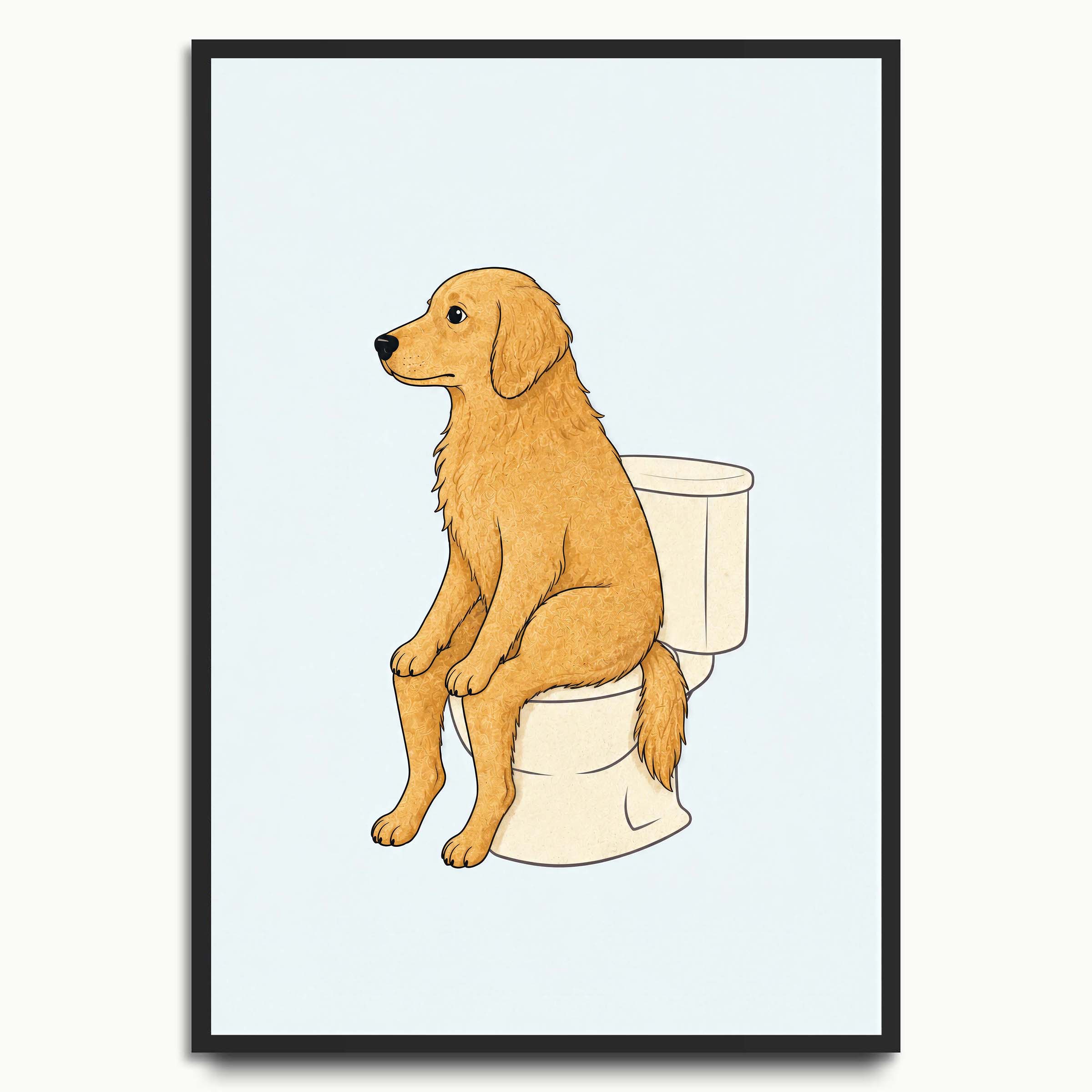 Toilet Break Golden Retriever