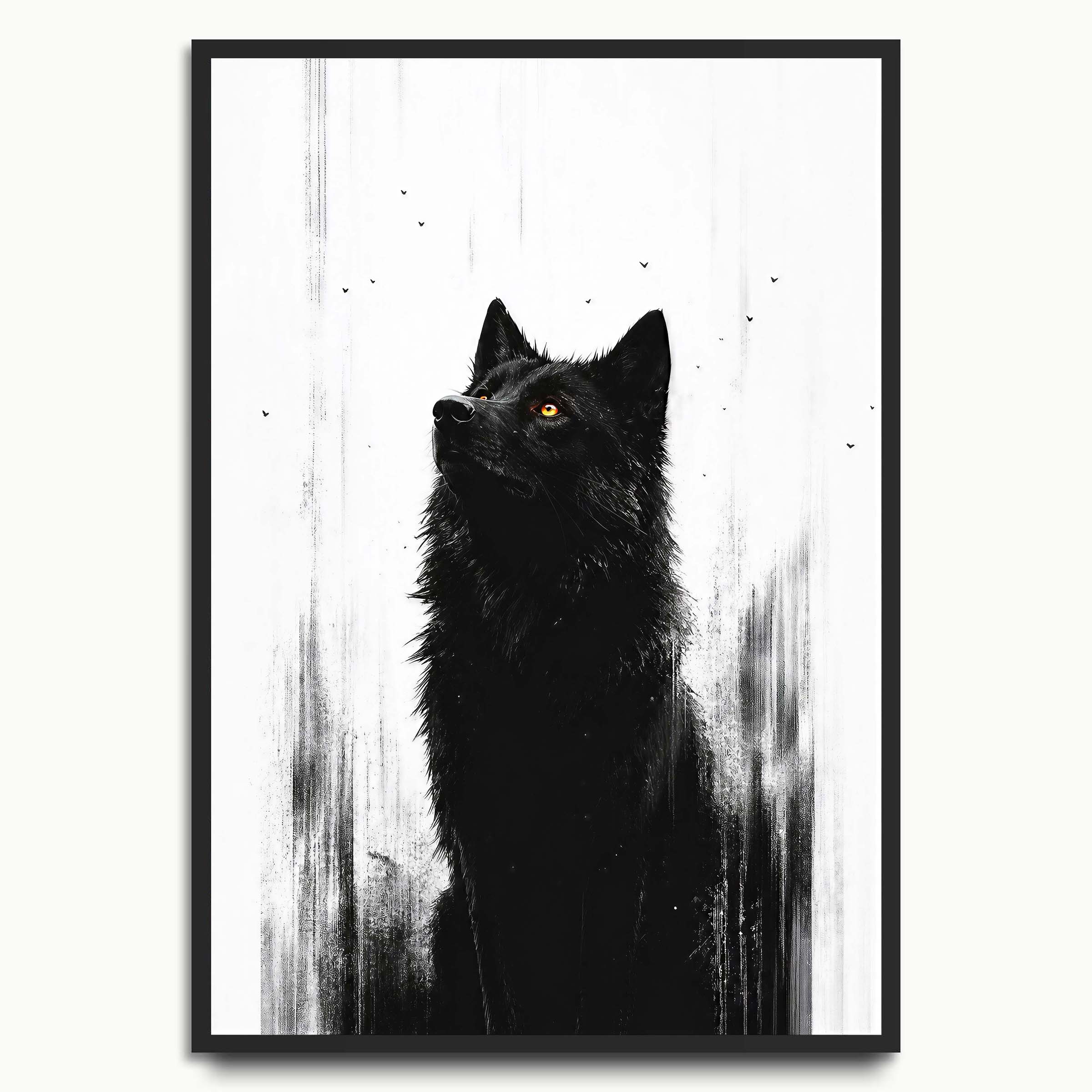 Ink Wash Black Cat