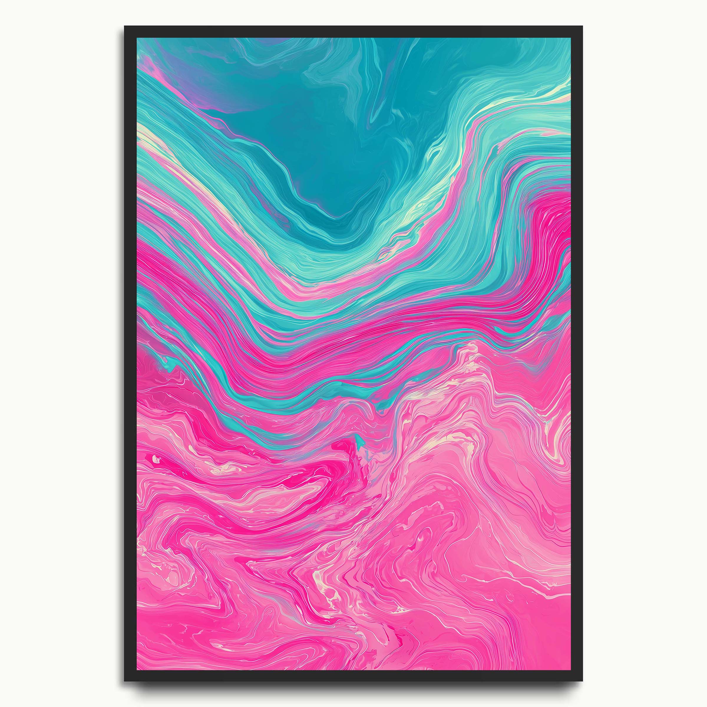 Pink Teal Marble
