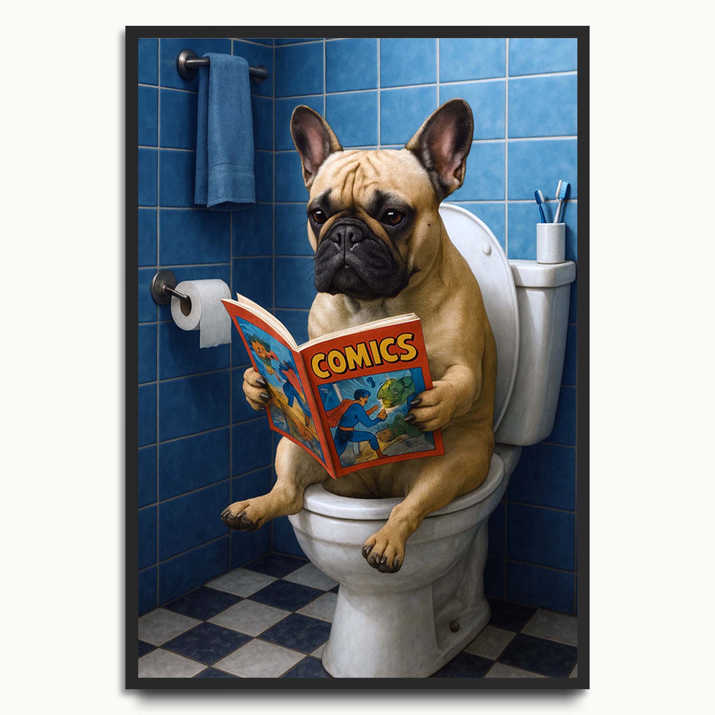 Comic French Bulldog