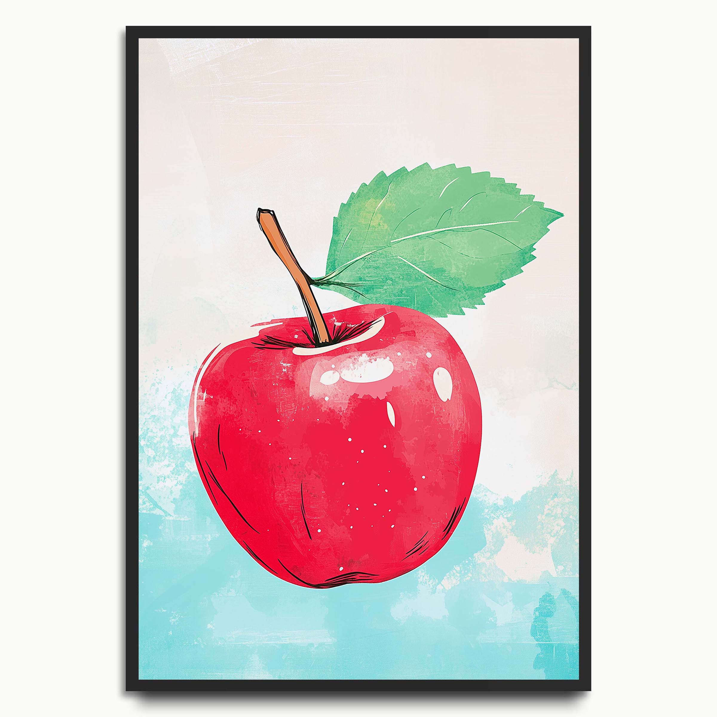 Watercolour Apple