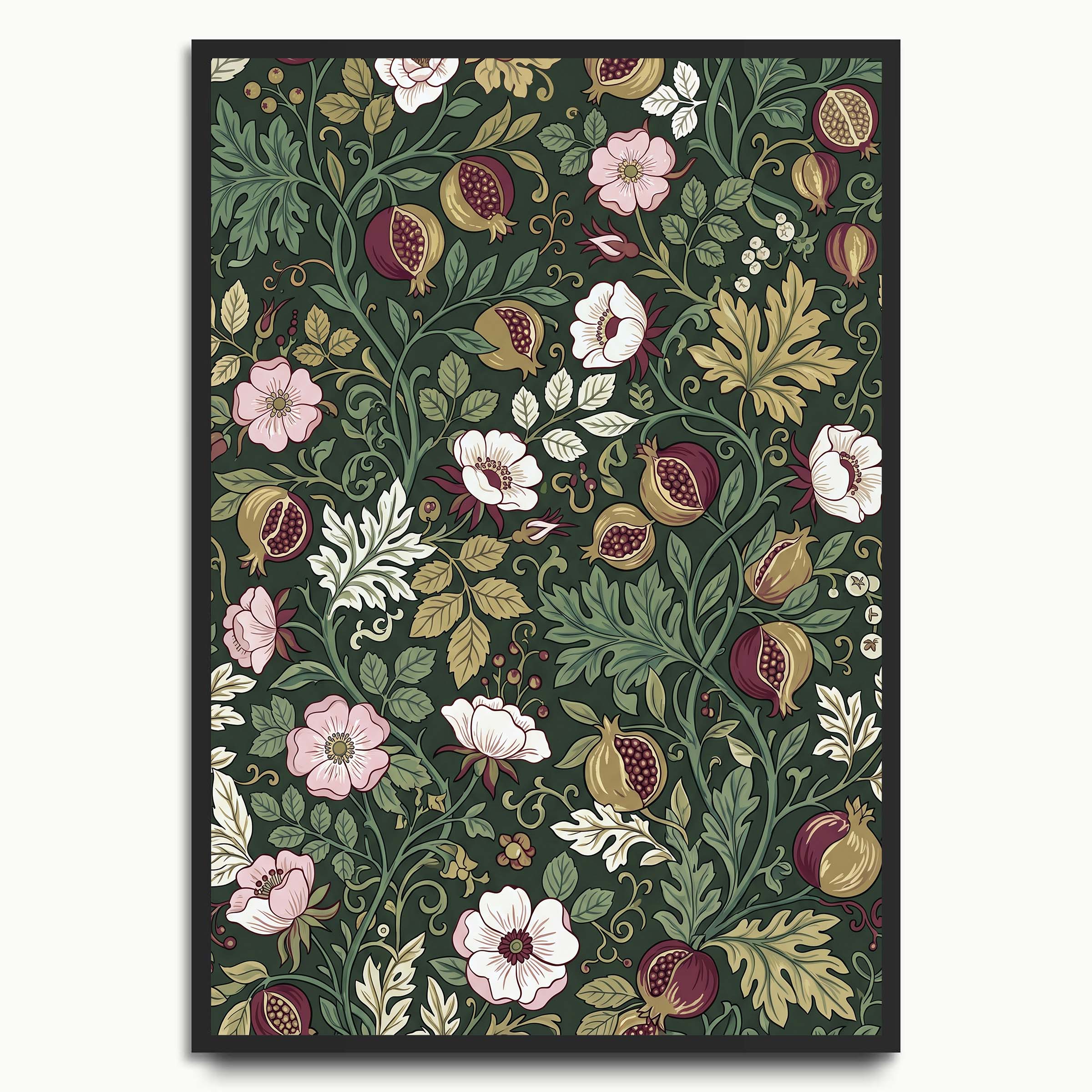 Midnight Pomegranate Garden