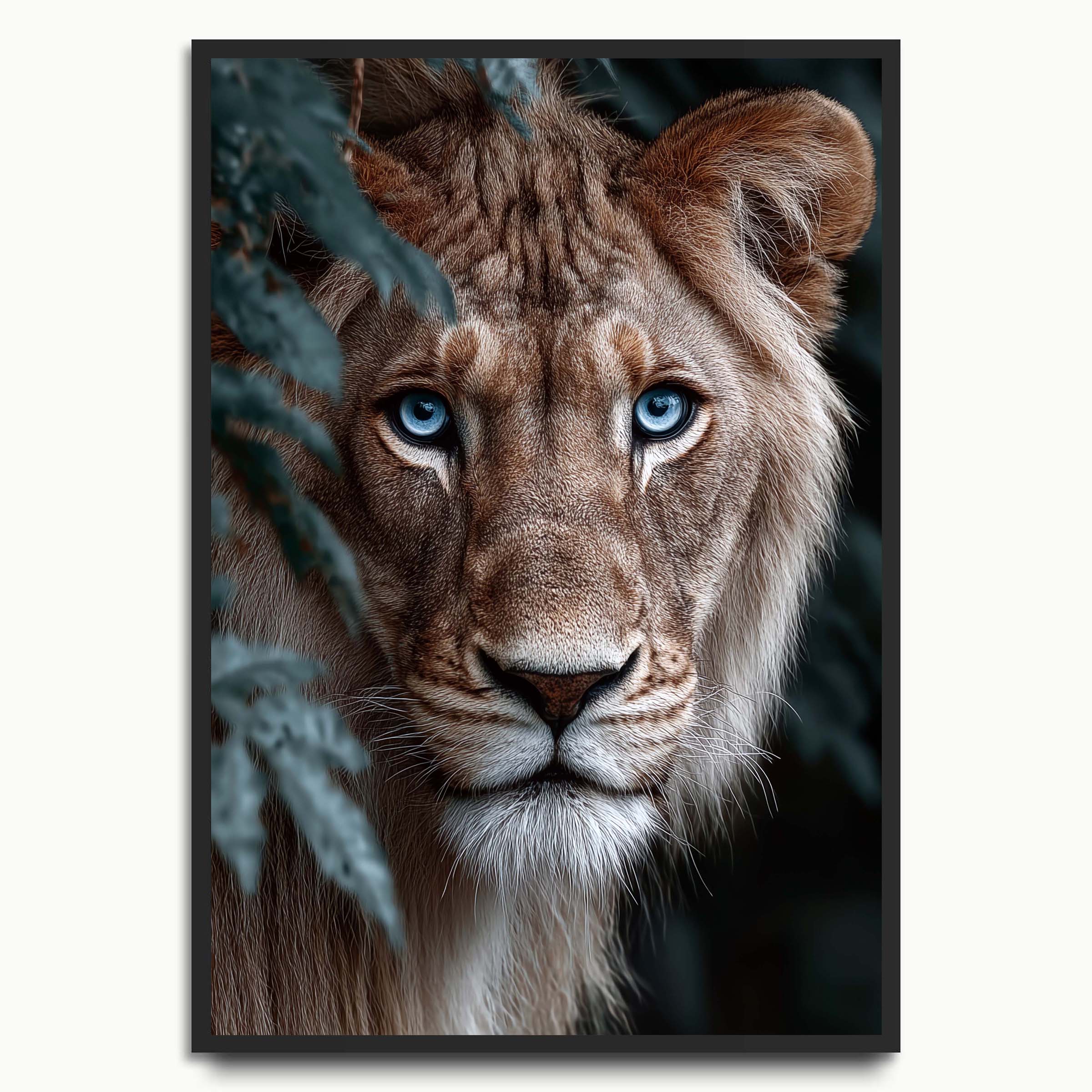 Blue-Eyed Lioness