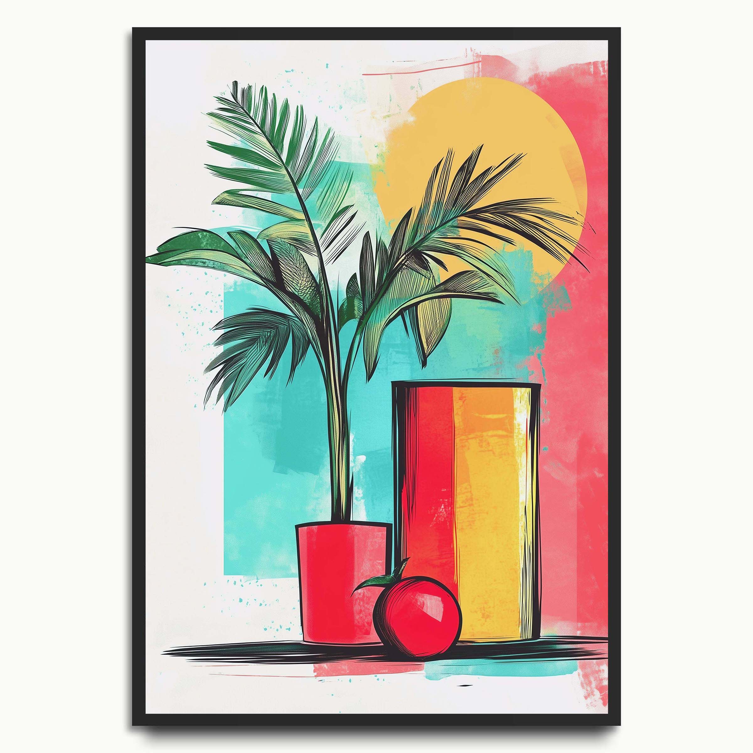 Watercolour Palms