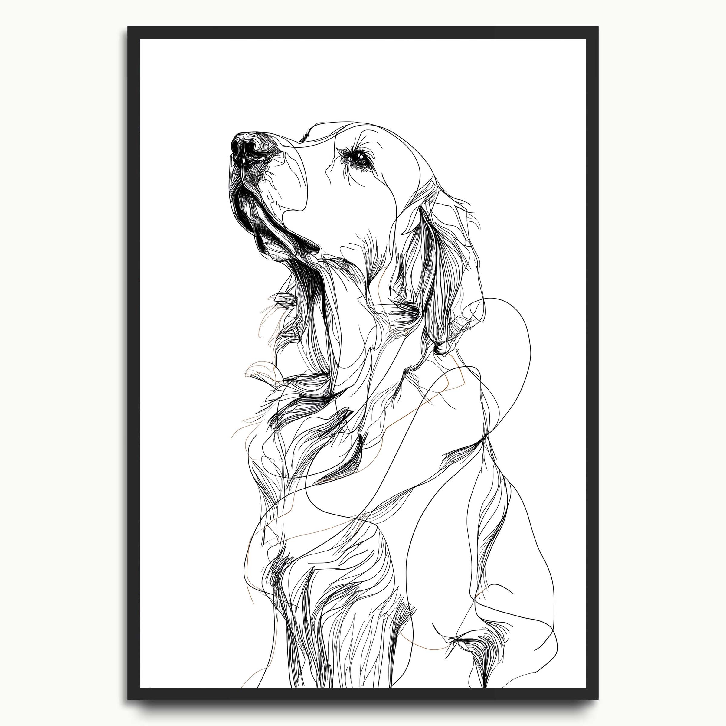 Line Art Labrador