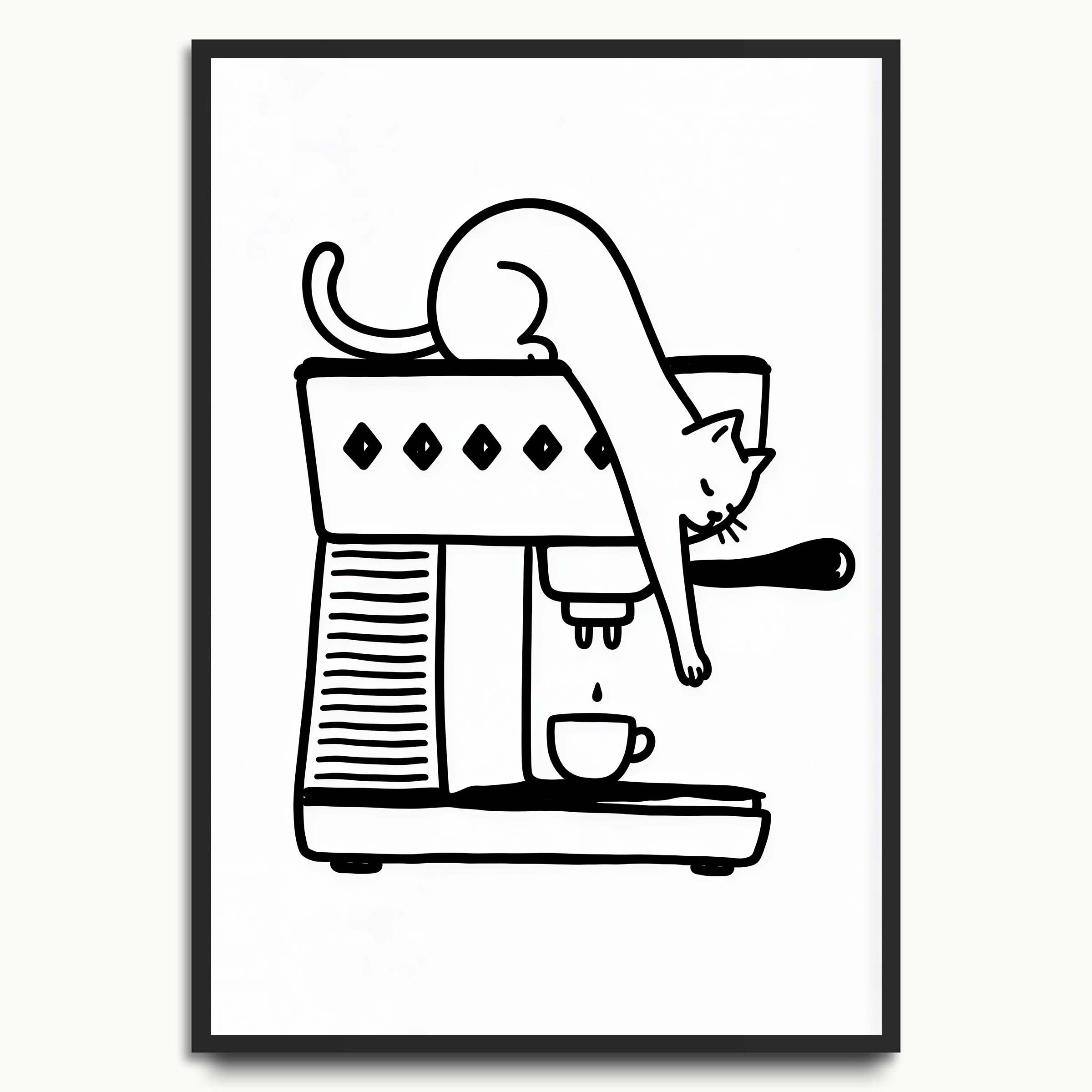 Coffee Machine Cat