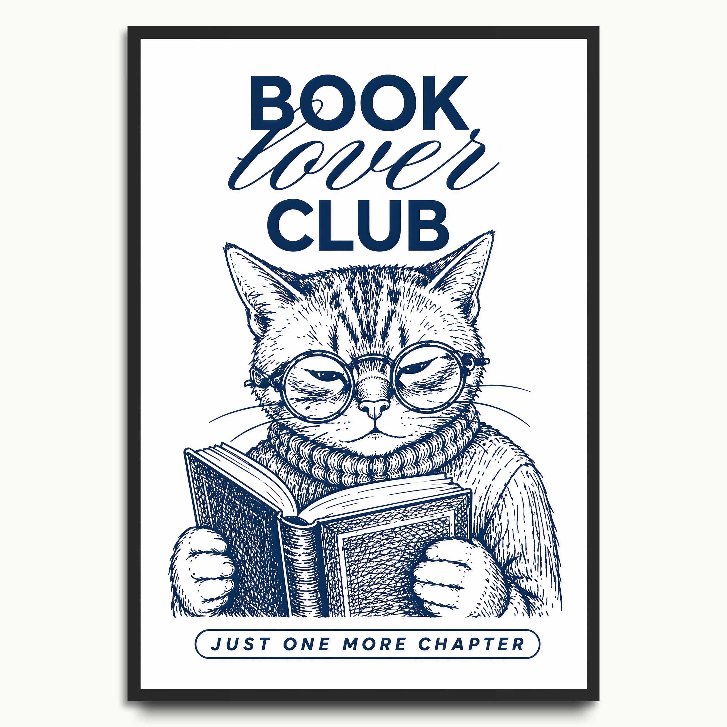 Book Lover Club Cat