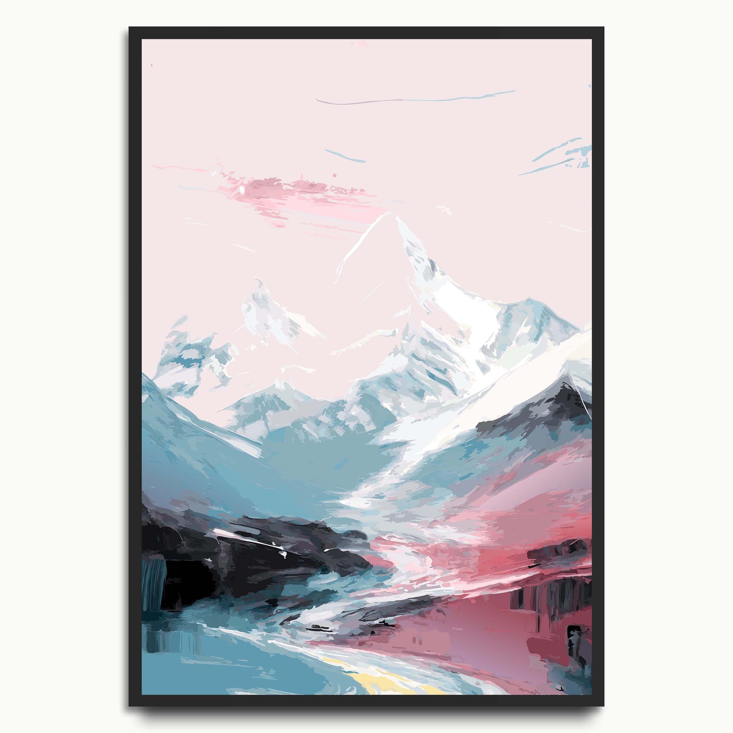Pink and Pastel Mountains