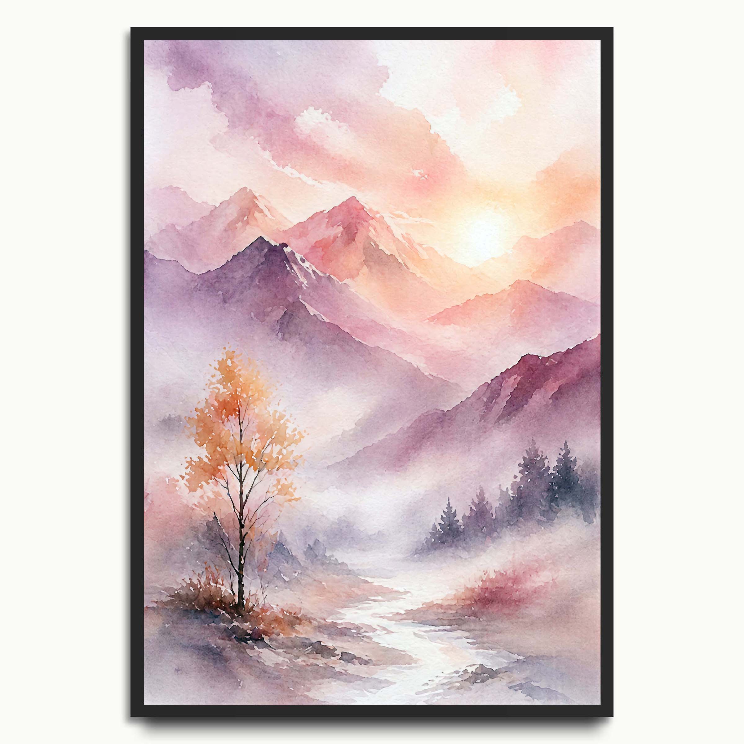 Pastel Mountain Dawn
