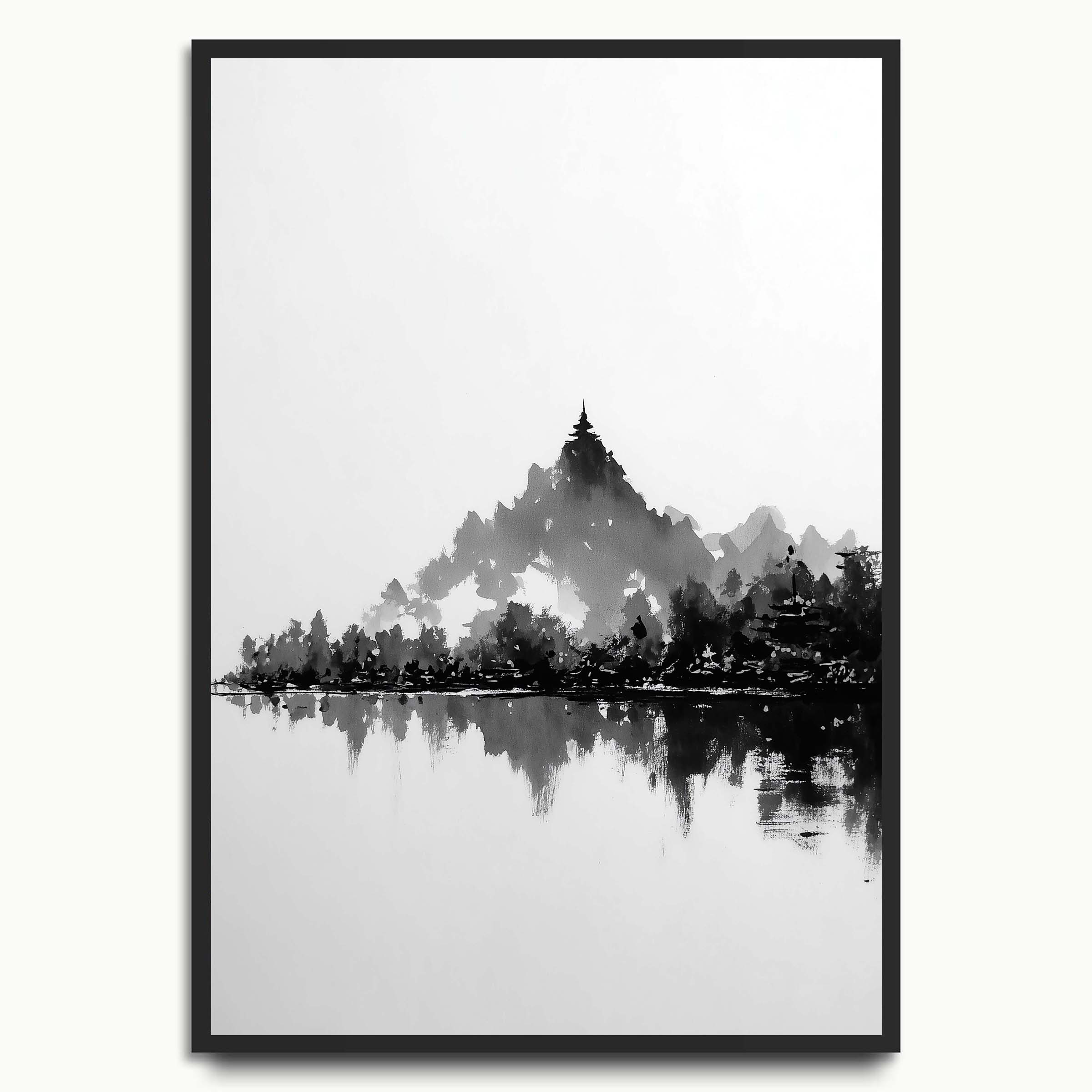 Ink Mountain Reflection