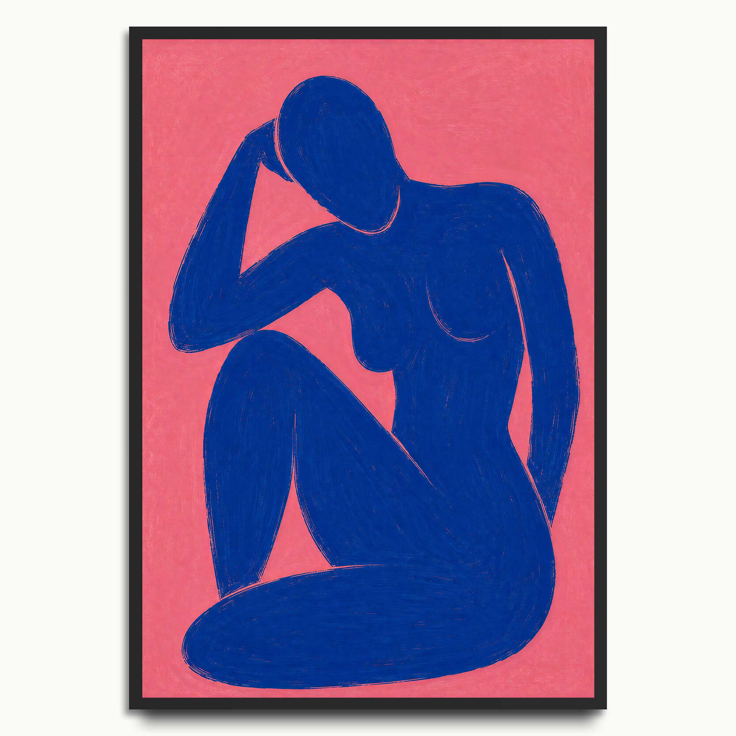 Blue Seated Figure