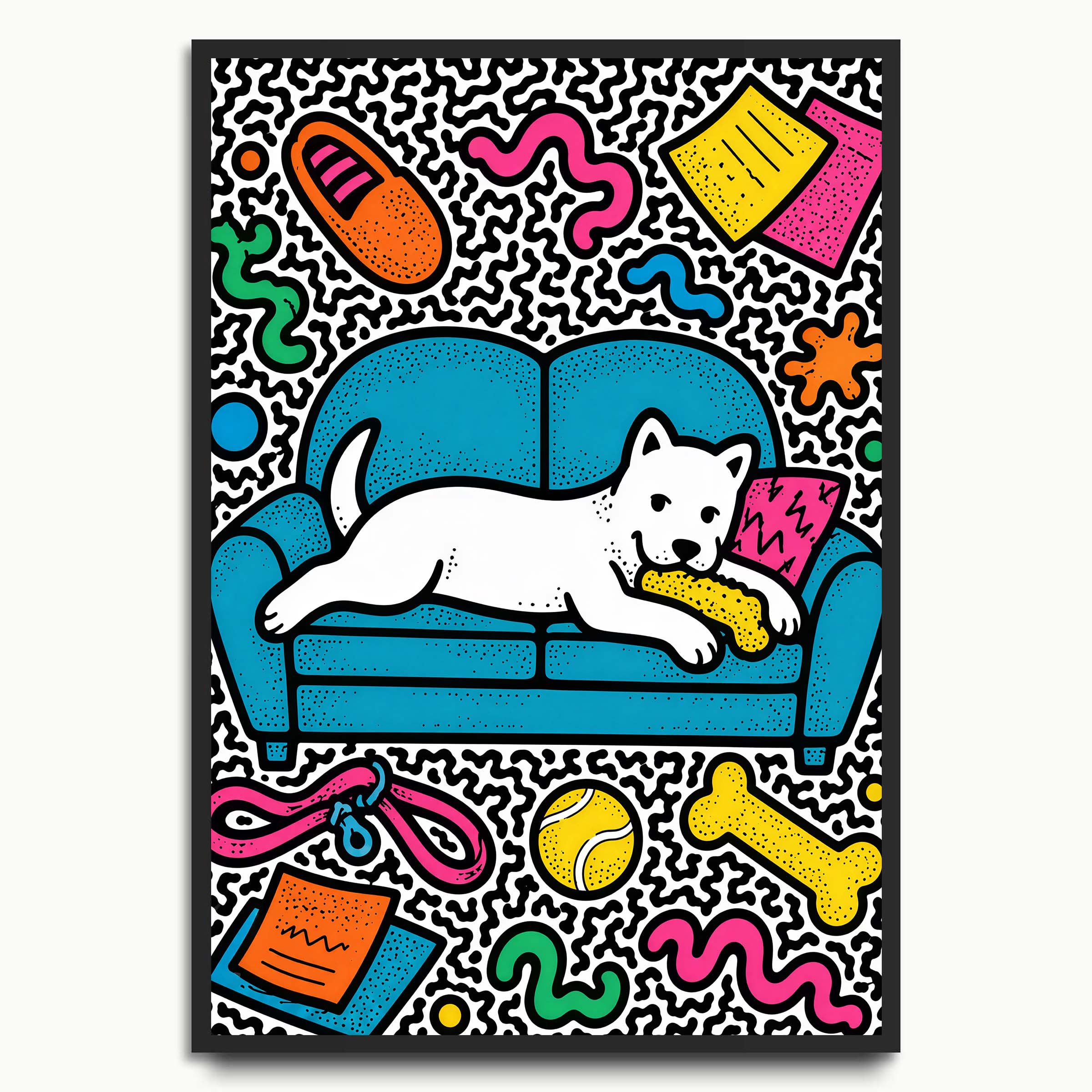 Doodle Couch Dog