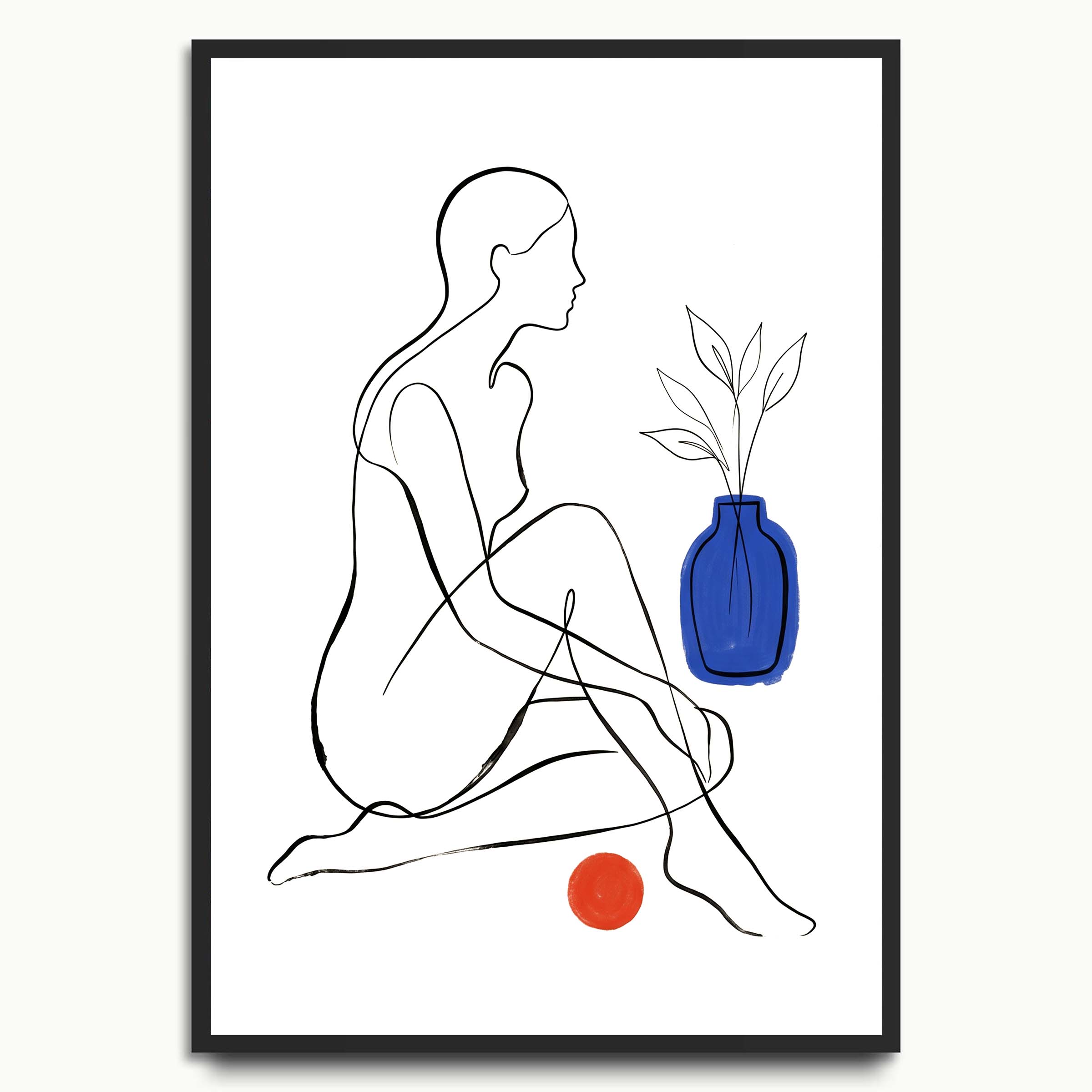 Blue Vase Figure