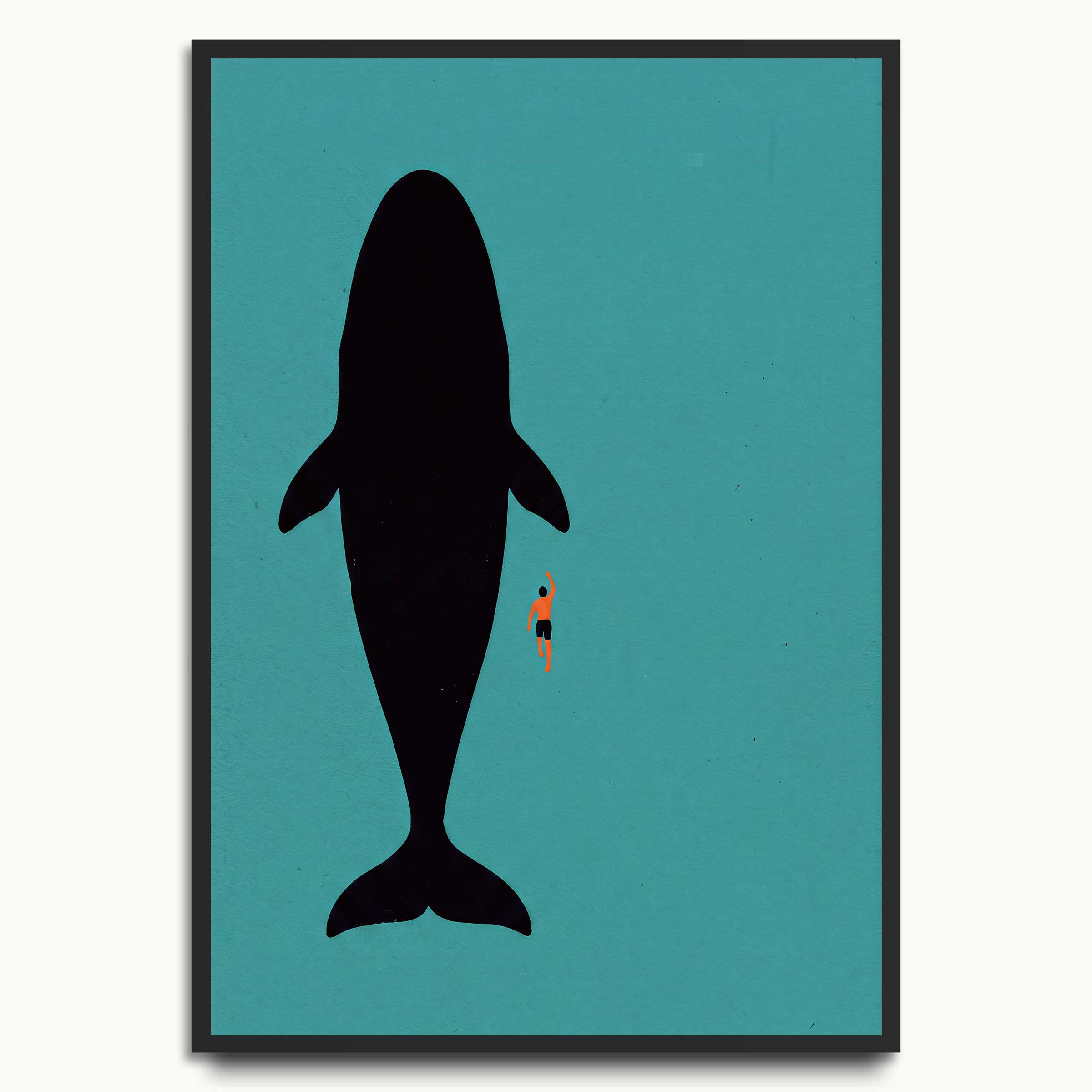 Orca and Swimmer