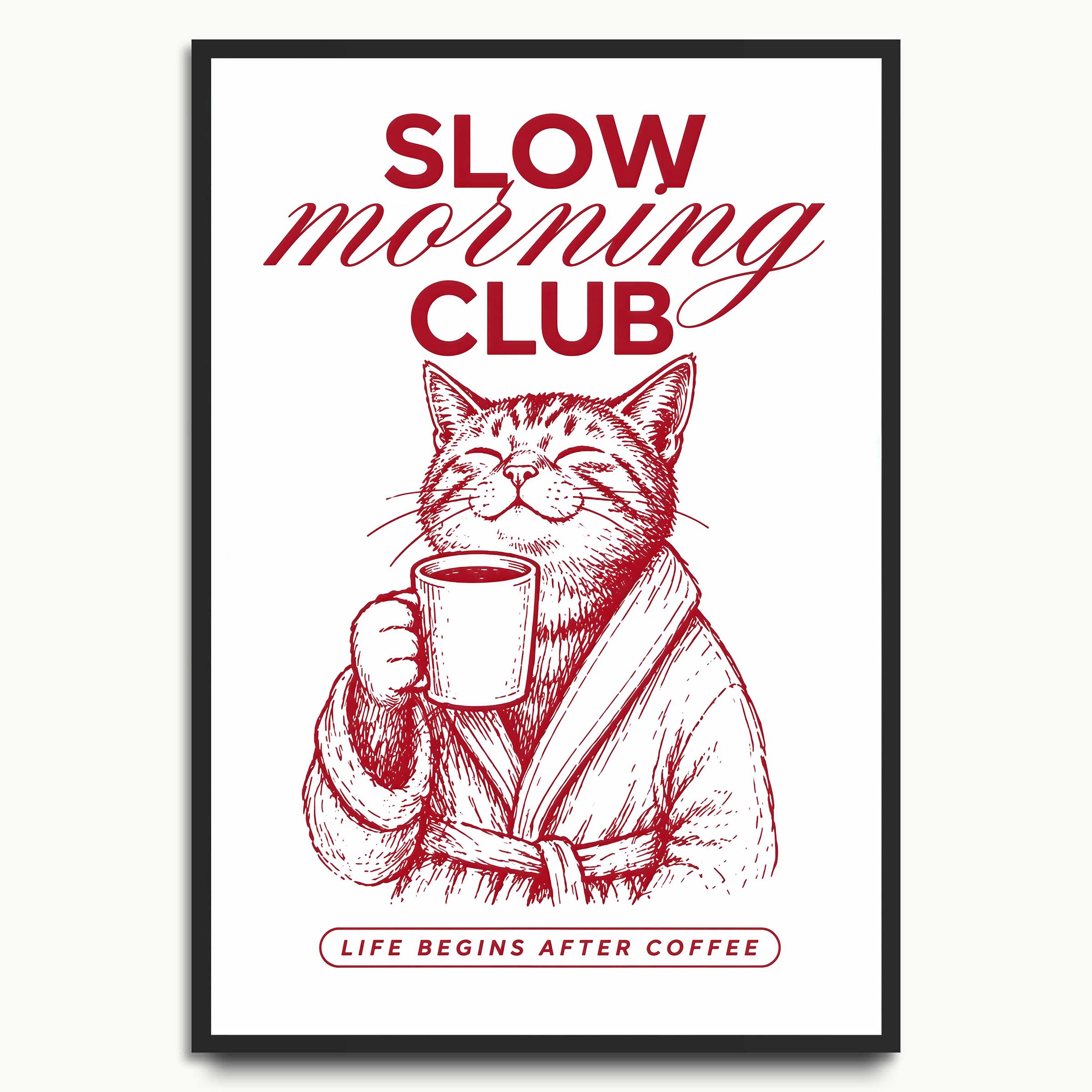 Slow Morning Club Cat