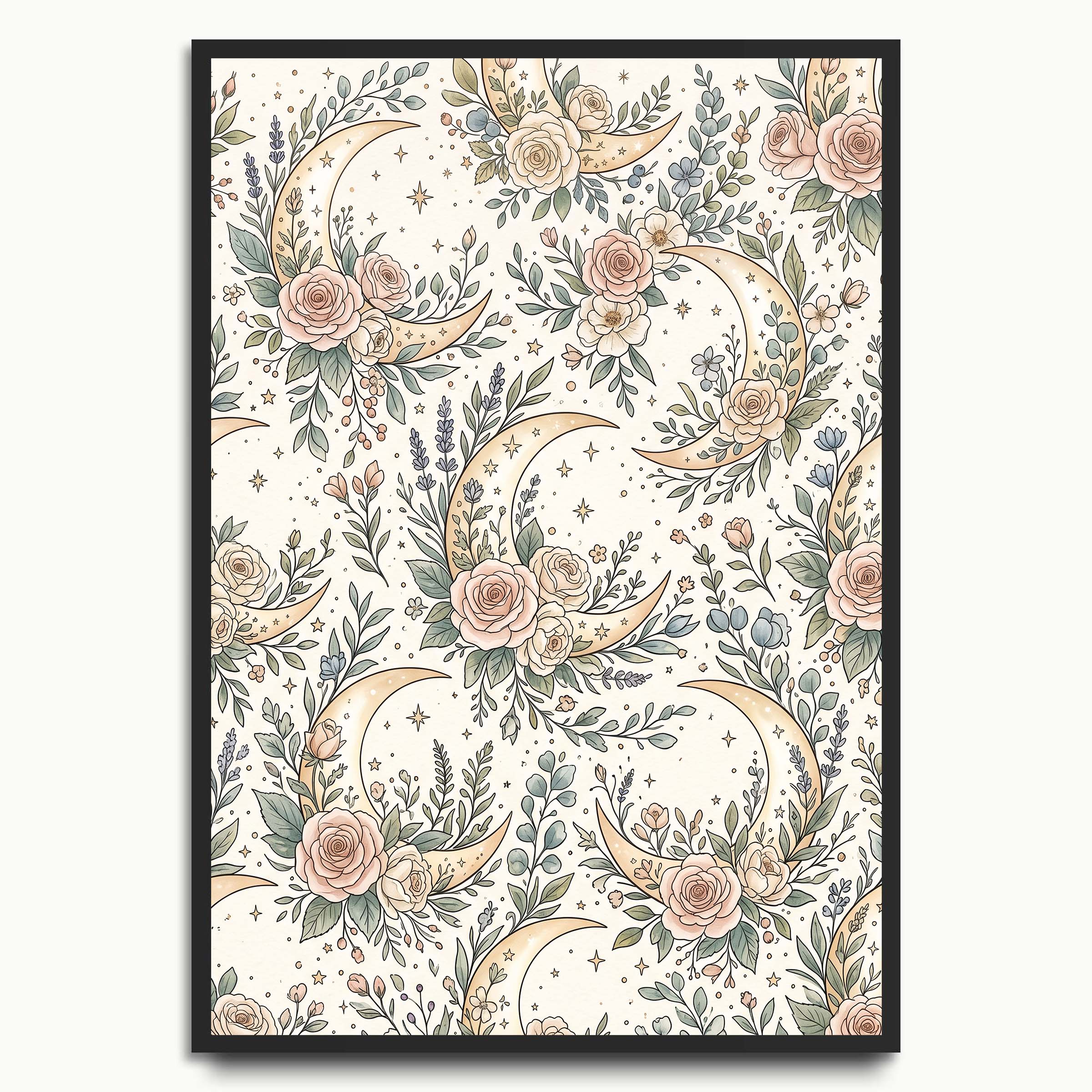 Moonlit Rose Pattern