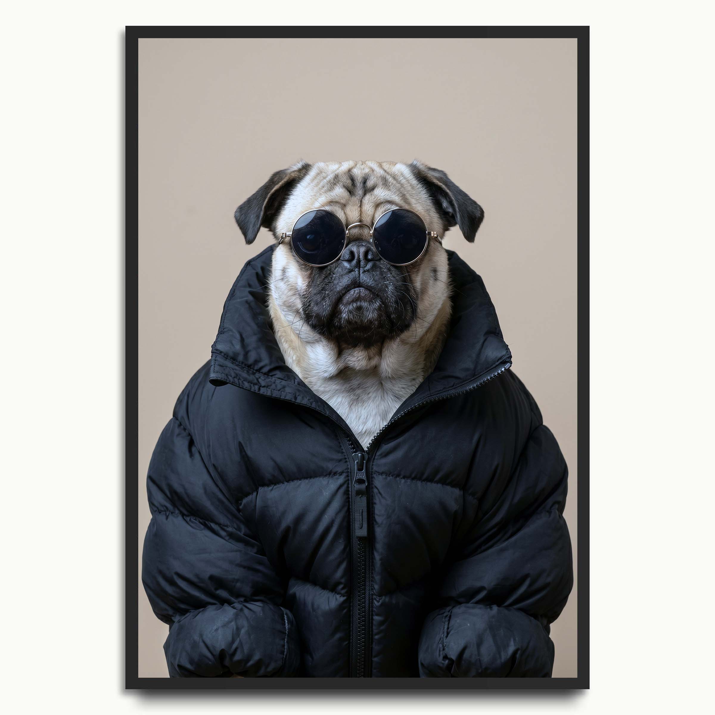 Pug in Black